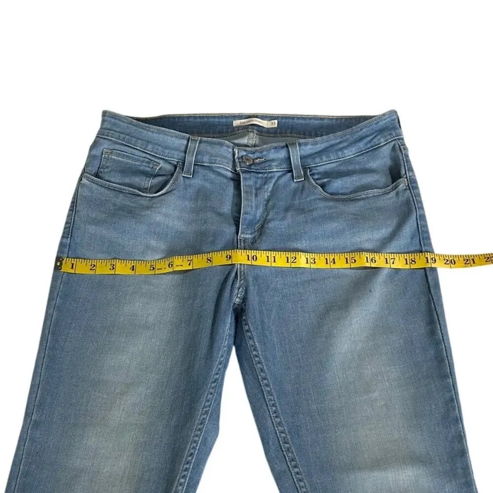 Levi’s 535 Super Skinny Jeans Women’s Size W33 L30 Light Wash Stretch Slim Fit - Picture 6 of 8